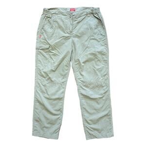 CRAGHOPPERS NosiLife Insect Shield Lightweight Cargo Hiking Pants in Tan SZ 10